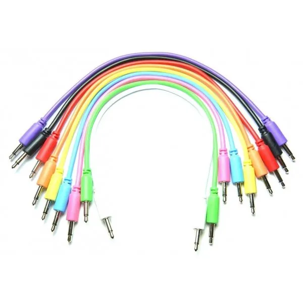 

Excellent quality 3.5mm Modular Synth Mono Patch Cable assorted colors patch cables for Eurorack modules