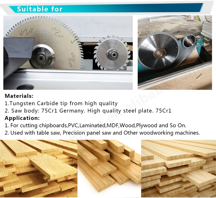 30mm Arbor Chipboard Plywood Cutting Saw Blade Wood Working To Be Used