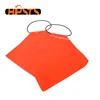 Red waterproof plastic highway traffic safety flag