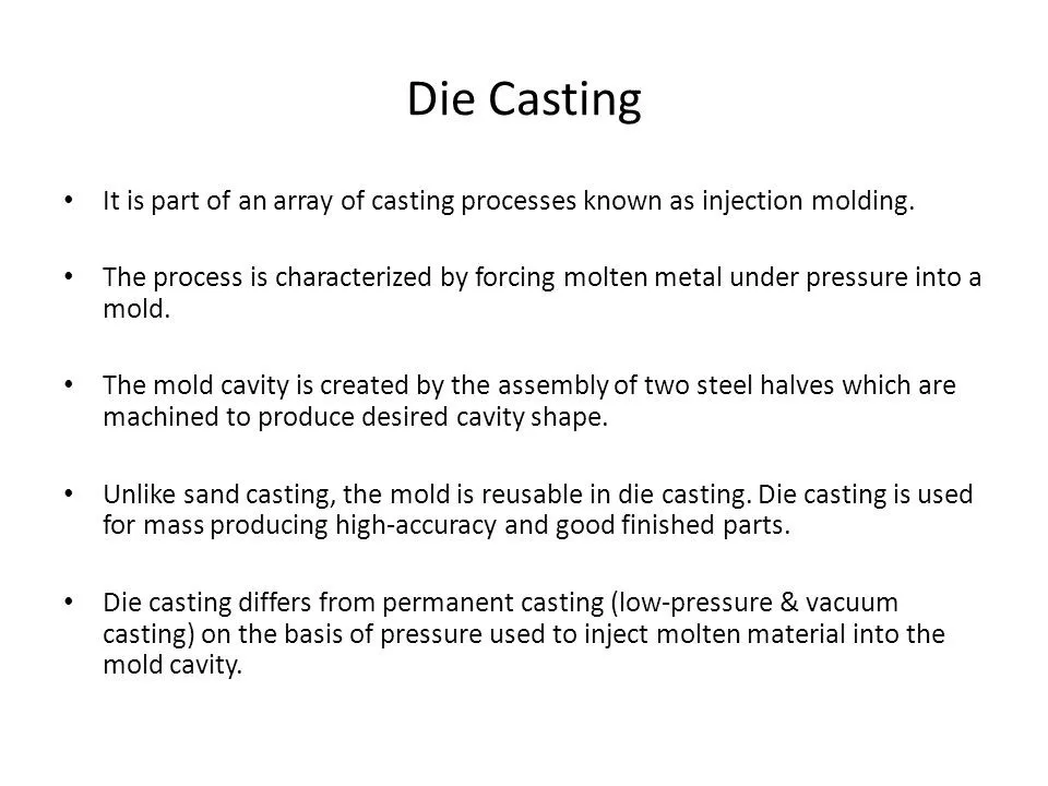 Die casting перевод