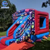 Party time inflatable castle with slide kids jumping castle