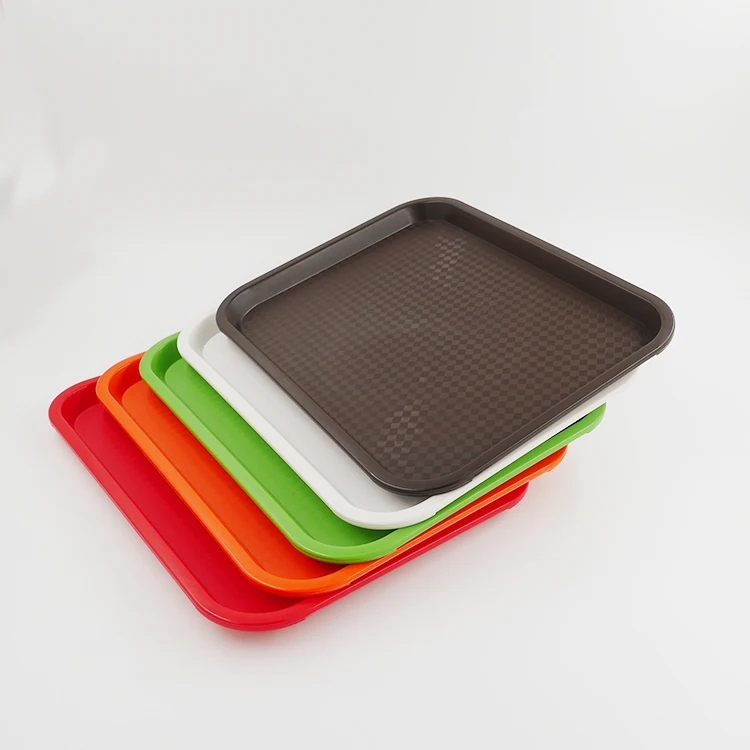 Wholesale Rectangularplate Plastic Fast Food Serving Trays For