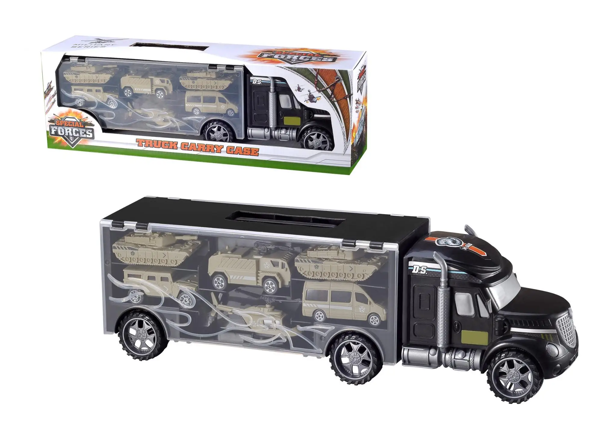 truck carry case playset