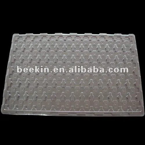 white pvc/pet/ps plastic vacuum formed tray