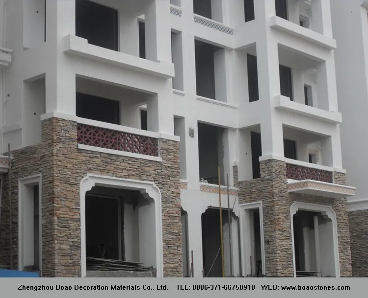 Fire resistant field stone manufactured stone veneer with mould