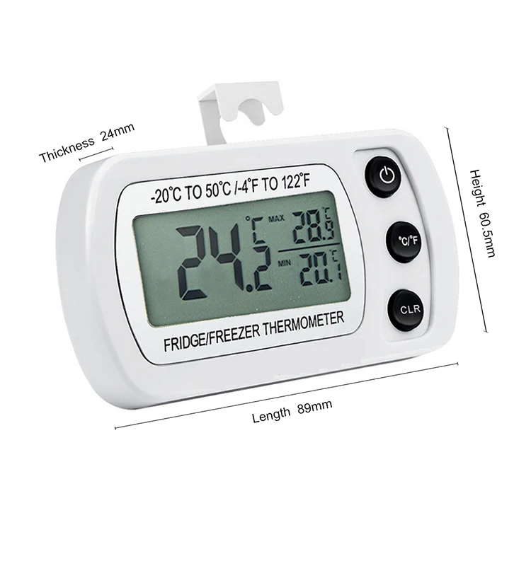 Min Max Thermometer Fridge Freezer Thermometer Digital Refrigerator
