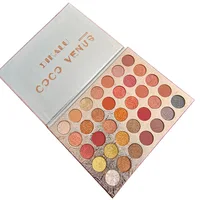 

High quality hot sale easy to color earth color pearl waterproof 35 color eyeshadow Palette