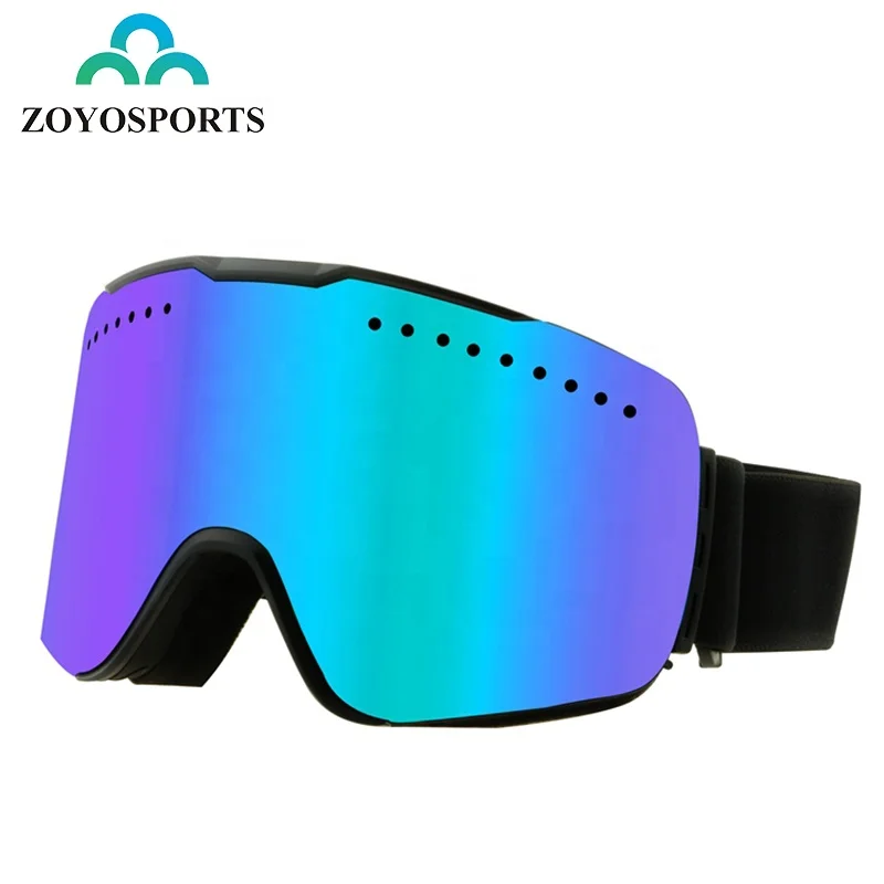 

ZOYOSPORTS Hot Sale Scratch Resistant Oem Anti Fog Winter Snowboard Ski Sports Eyewear Uv Magnetic Frameless Snow Goggle, Customized