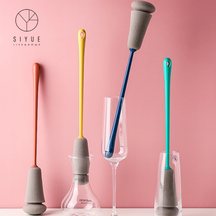 

High Quality Abs Colorful Kitchen Bottle Cleaning Brush Set Bottle Brush 2019