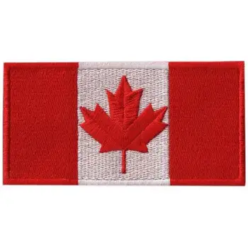 canadese vlag geborduurd embleem patch canada maple leaf schouder