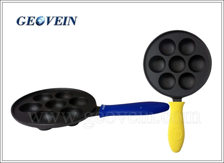 Japanese Cast Iron Takoyaki Grill Pan Master Frying Pan Nonstick