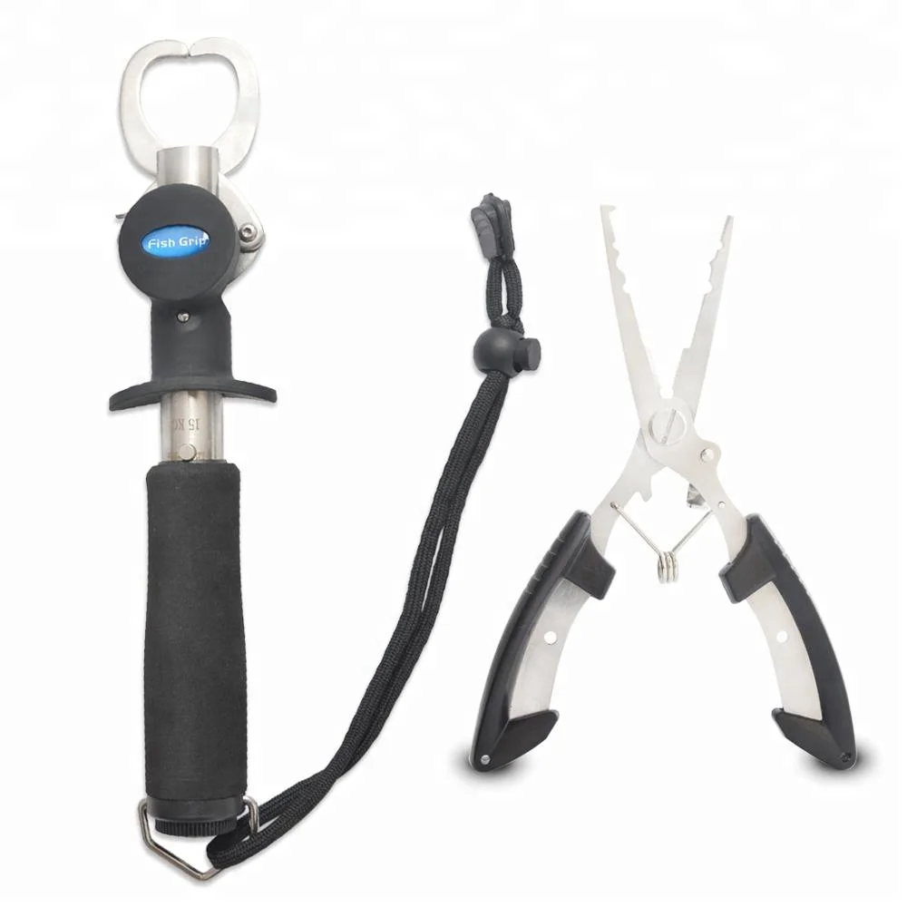 

Hot sale China Fishing Tools Pliers and Fish Gripper Set Stainless Steel Fish Lip Grip Fishing Pliers, Black