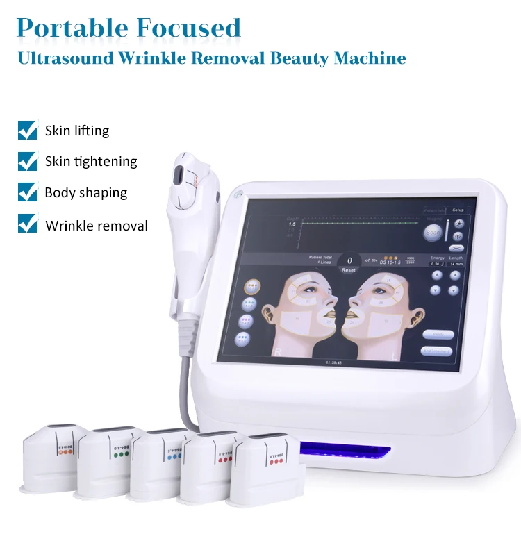 Portable hifu machine high intense fucoused ultrasound smas hifu face lift machine