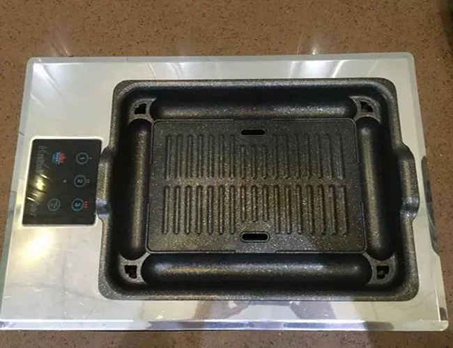 

Heron Korea electric table automatic grilling stove for restaurant, Silvery