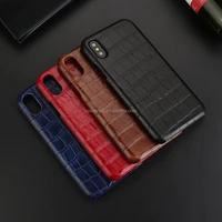 

Crocodile design 100% real leather case cover for iPhone X