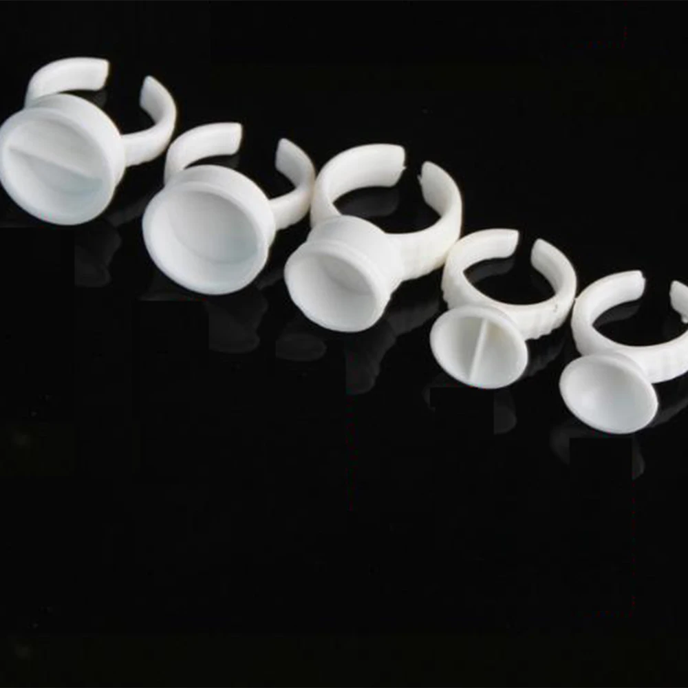 

Tattoo pigment holder cup and tattoo ink ring holders, White