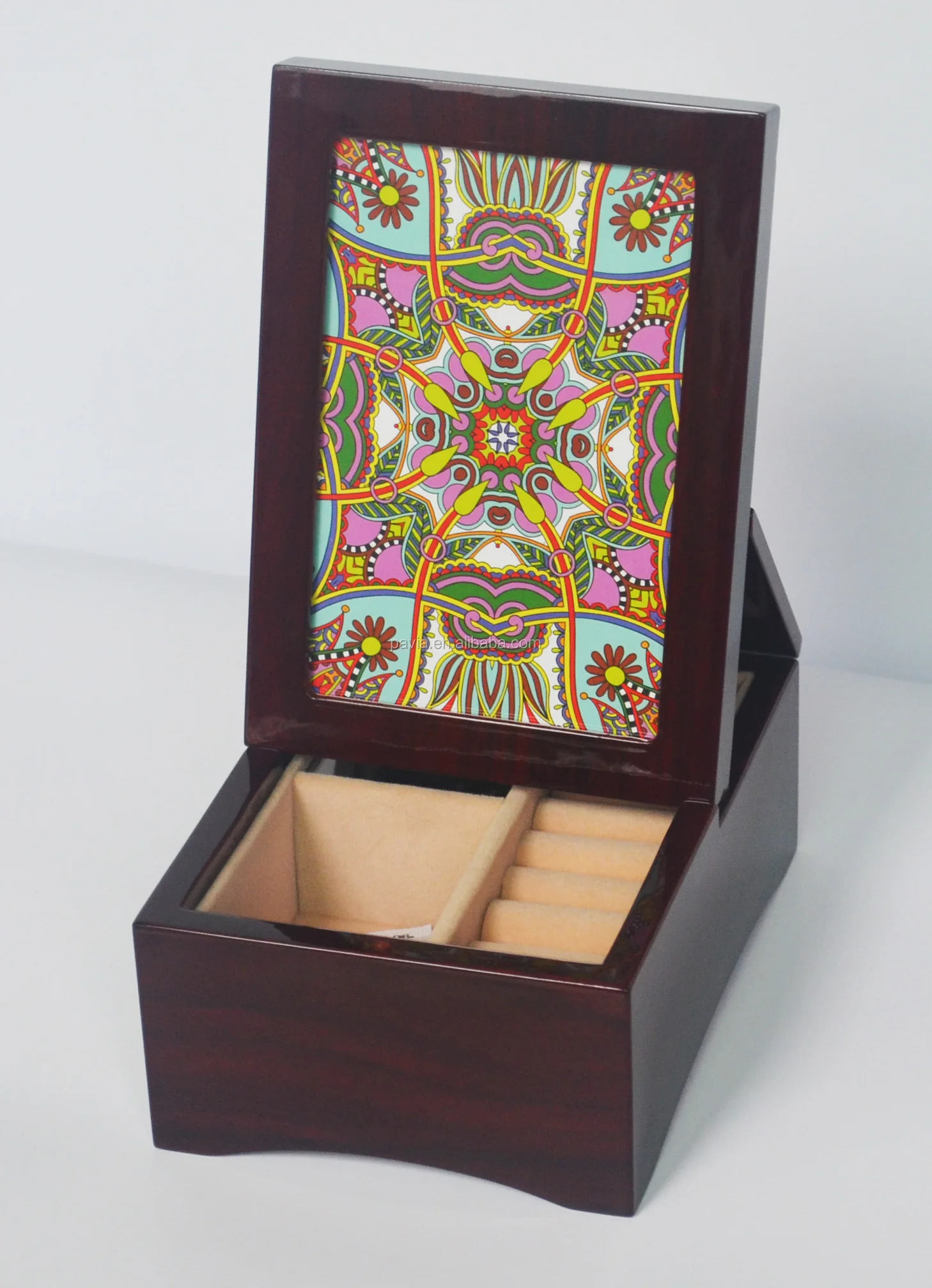 Pm026b High Quality Japanese Boxes Music Box Dancer Music Box Pictures