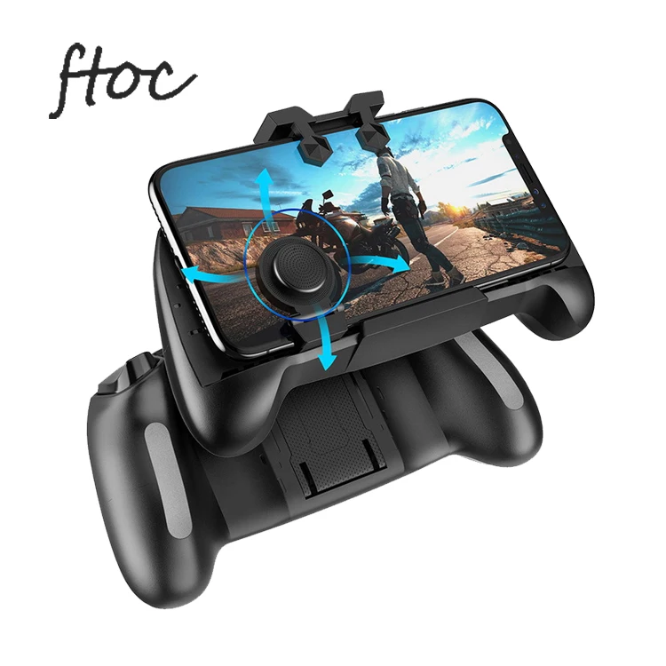 

2018 Latest PUBG Auxiliary L1R1 Gaming Trigger Mobile Phone Game Controller for FPS Games, Black+red