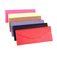

A0311 Superhot Protective Holder for Eyewear PU Leather Triangle Folding Glasses Case