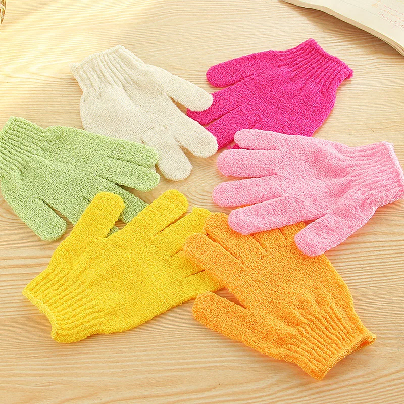 

Shower Gloves Exfoliating Wash Skin Spa Bath Gloves Foam Bath Skid Resist