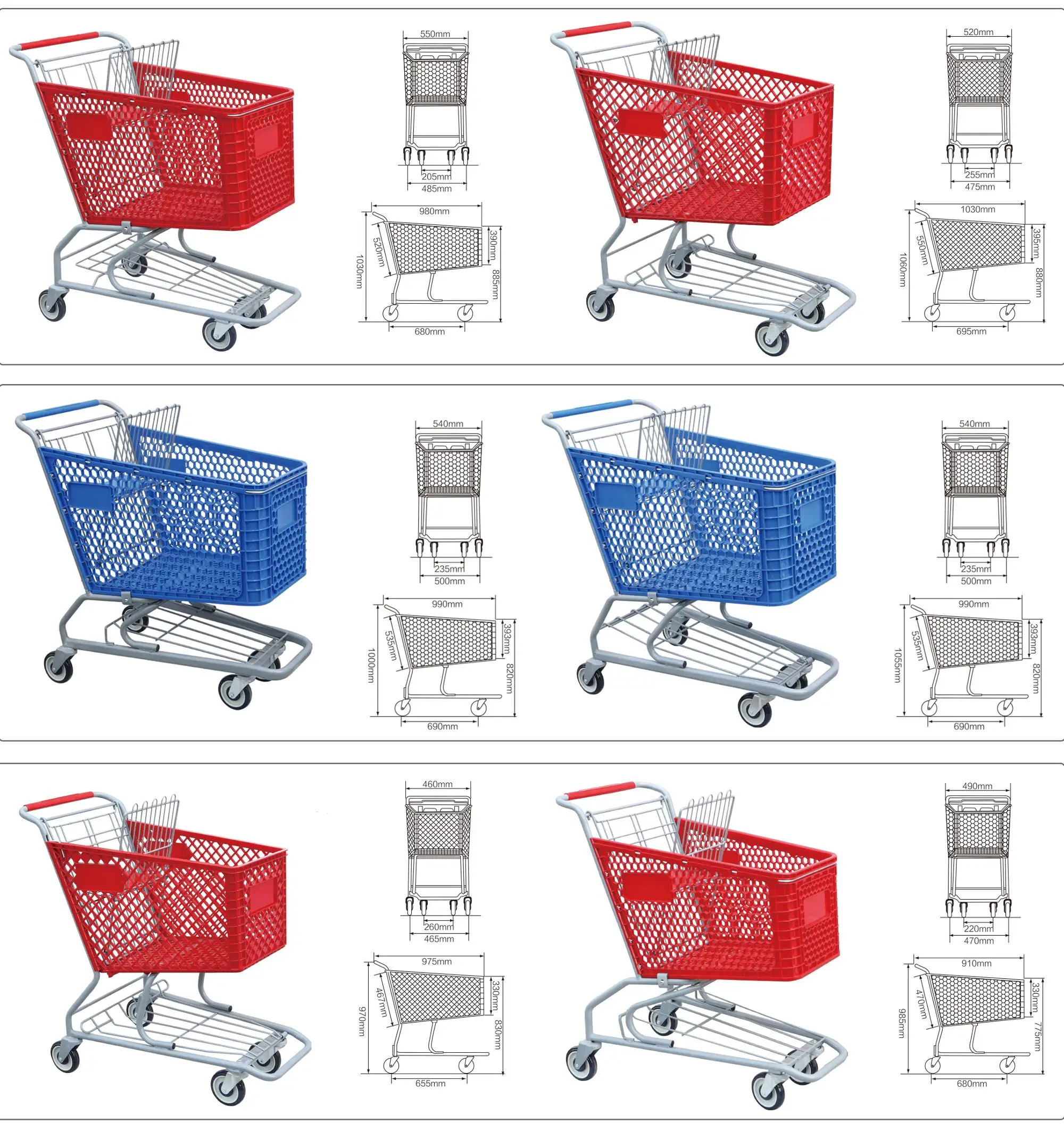 plastic shopping cart 1
