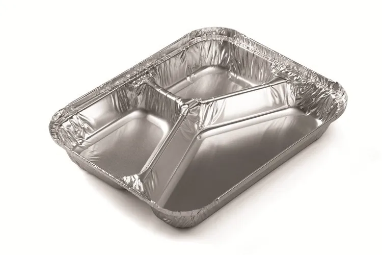 Rue2273 Restaurant Use Aluminium Foil Lunch Box 3 Compartment Buy