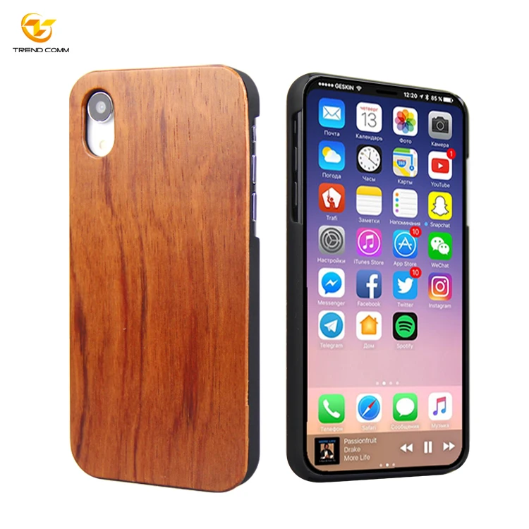 

Wholesale PC Real Wood Case Blank Wooden Phone Case For iPhone 12