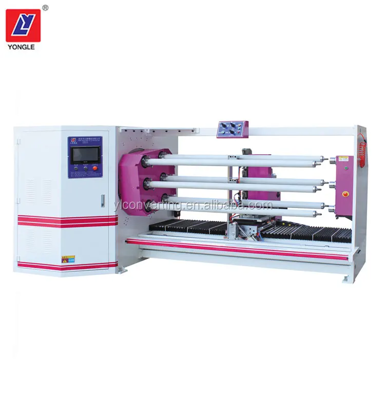 
High Speed High Precision Automatic PVC Insulation Tape Jumbo Roll Cutting Machine 