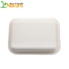 Anhui Good Quality Microwave Eco Compostable Disposable Sugarcane Bagasse Lunch Trays