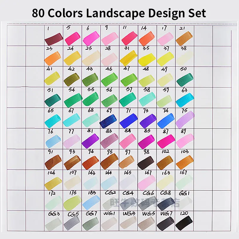 New Type Superior 40/60/80/96/218 Colors Artist Double Headed Art