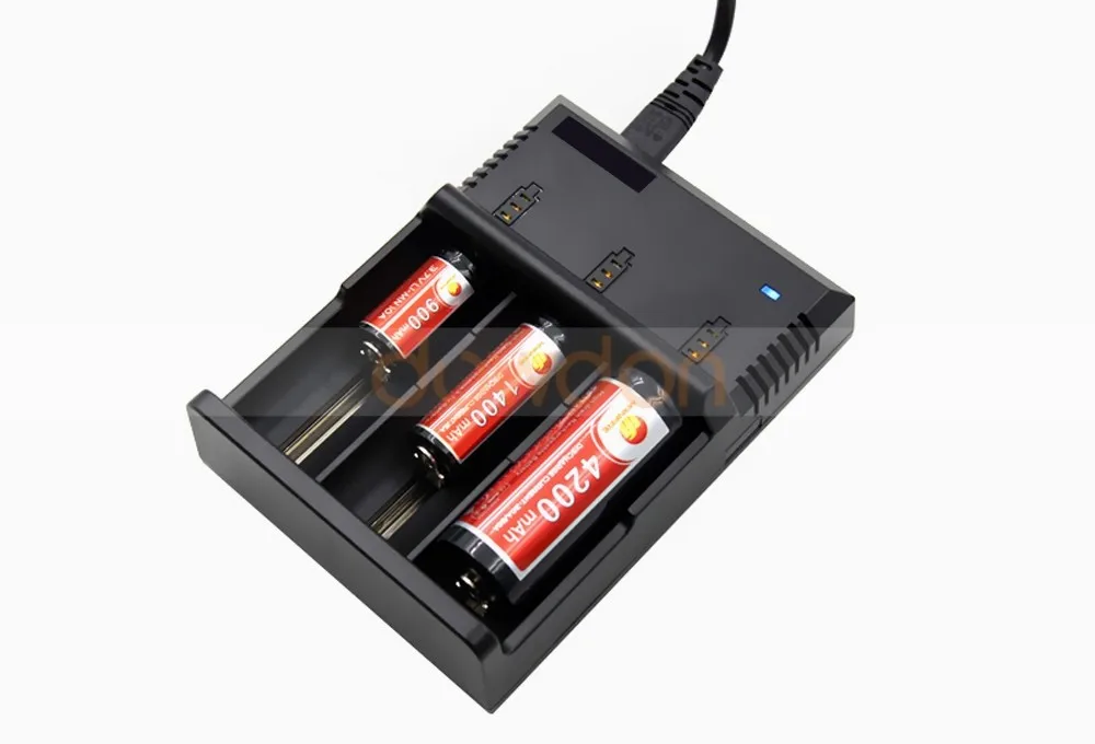 2 3 Aa Rechargeable Charger 3 Slot 18650 26650 Liion Battery Charger