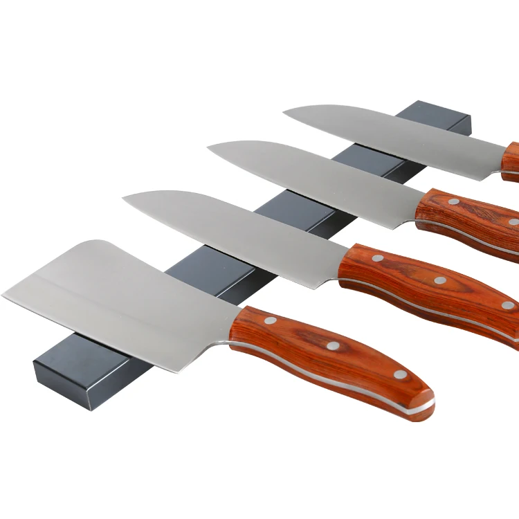 

2019 New Release Ready to Ship Black Stainless Steel Magnetic Knife Holder