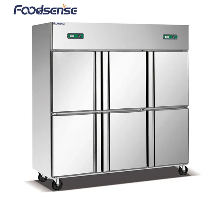 Italy Commercial Doubletemperature Dynamic Cooling Vertical Stainless
