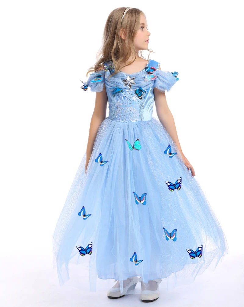 Butterfly Cinderella Dress For Children's Clothes Girls Tutu Dresses ...