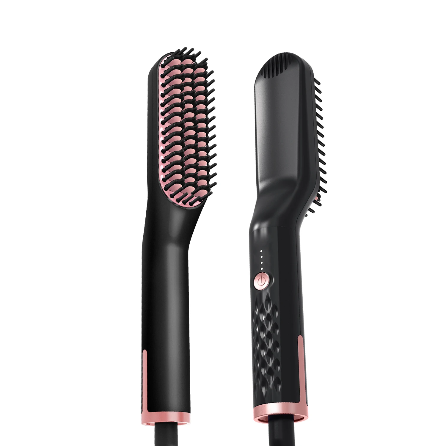 

2019 Trending Men Wave Brush Detangling Ceramic Beard Straightener Brush for Men Electric Men Wave Hair Brush Custom Logo, N/a