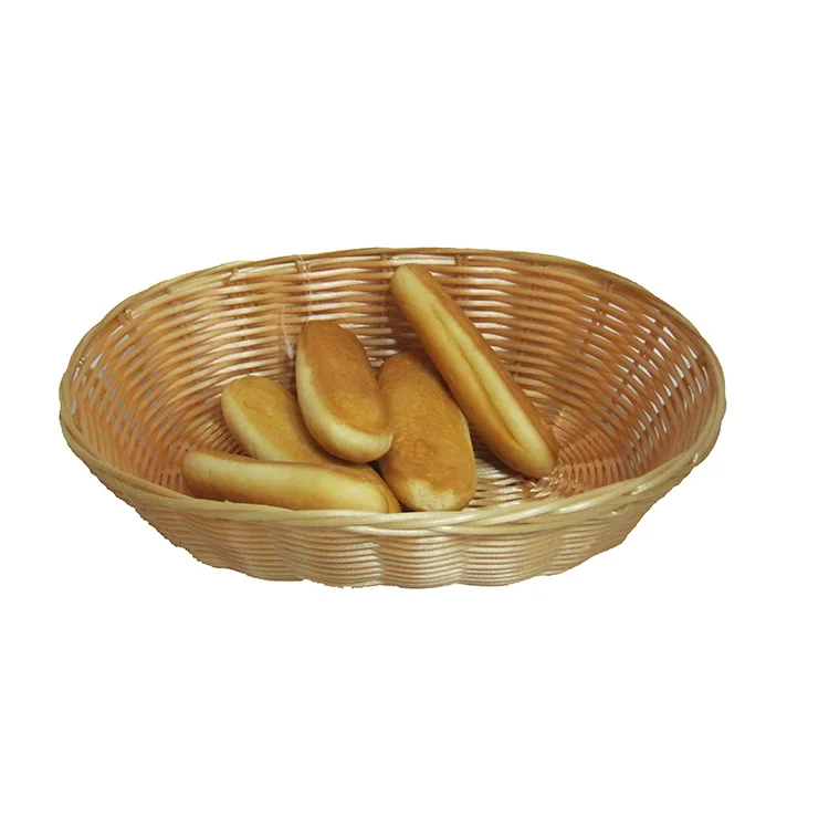 

Factory wholesale100% Handmade fruit and bread pp rattan basket, Customized color