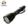 Waterproof discount tactical flashlight with pressure switch led torch flashlight