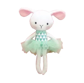 green plush bunny