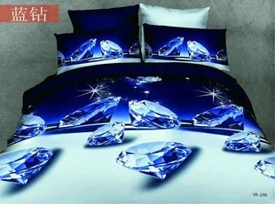 4pcs Home Textile Cotton 3d Rose Printing Bedding Set 3d Duvet