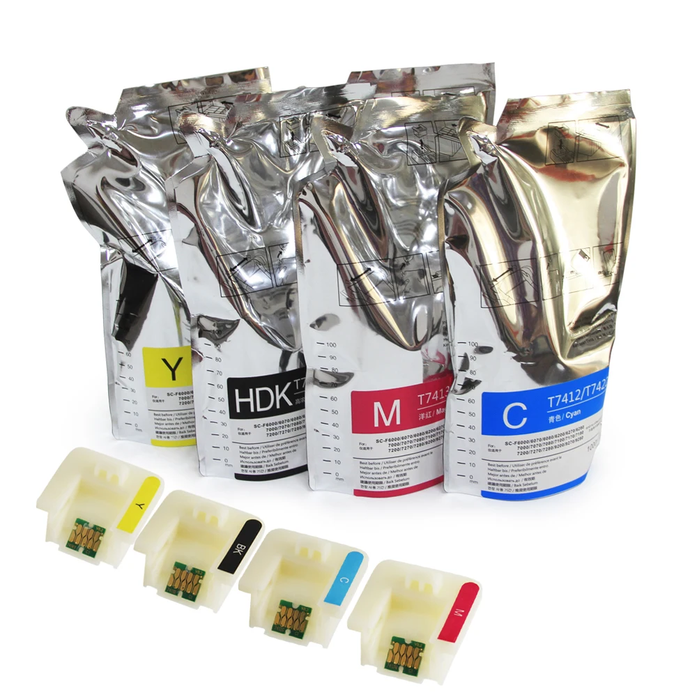 

Supercolor F6070 Ink For Epson F6000 F6070 F6200 F6270 F7000 F7100 F7200 F9200 F9270 Sublimation Dye Ink Bag With Chip