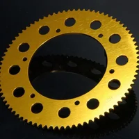 

Sprocket GOLD-LINE type 219, 65 teeth, aluminium,gold anodized for go kart