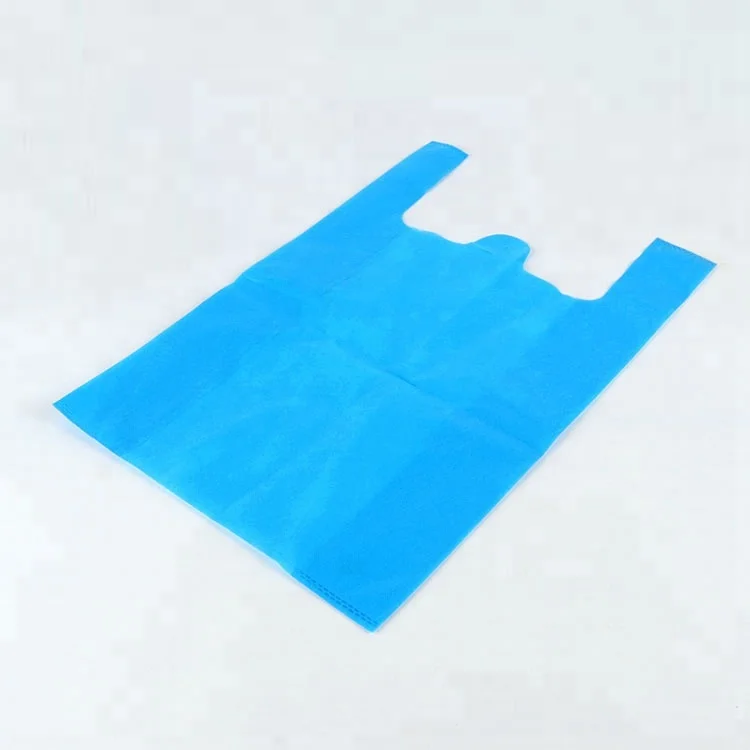 

Supermarket reusable Non woven W-Cut T-shirt Bag, Full color range