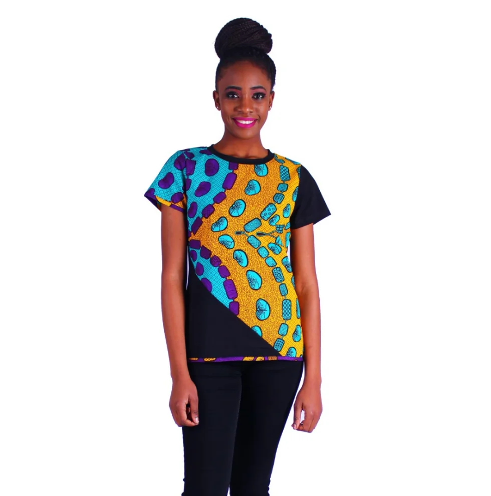 

100% Cotton plus size african print dashiki kitenge designs dress pictures, Colorful