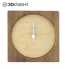 3Dknight walnut wood wooden station clock wholesale manufacturing supplier for the best draft in family