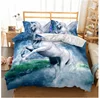 Cheap Colorful King Size 3D Unicorn Duvet Cover Bedding Set Custom Quilt Cover for Home Dropshipping Support