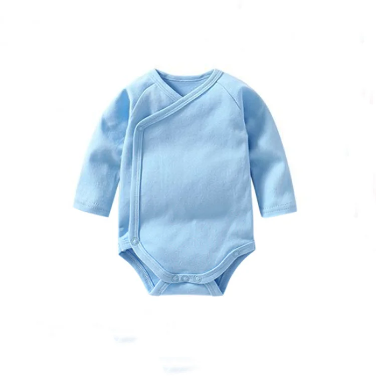 New design wholesale price high quality soft plain kimono romper baby  kimono baby bodysuit clothes 100% cotton