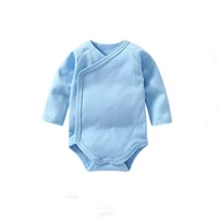 

New design wholesale price high quality soft plain kimono romper baby kimono baby bodysuit clothes 100% cotton