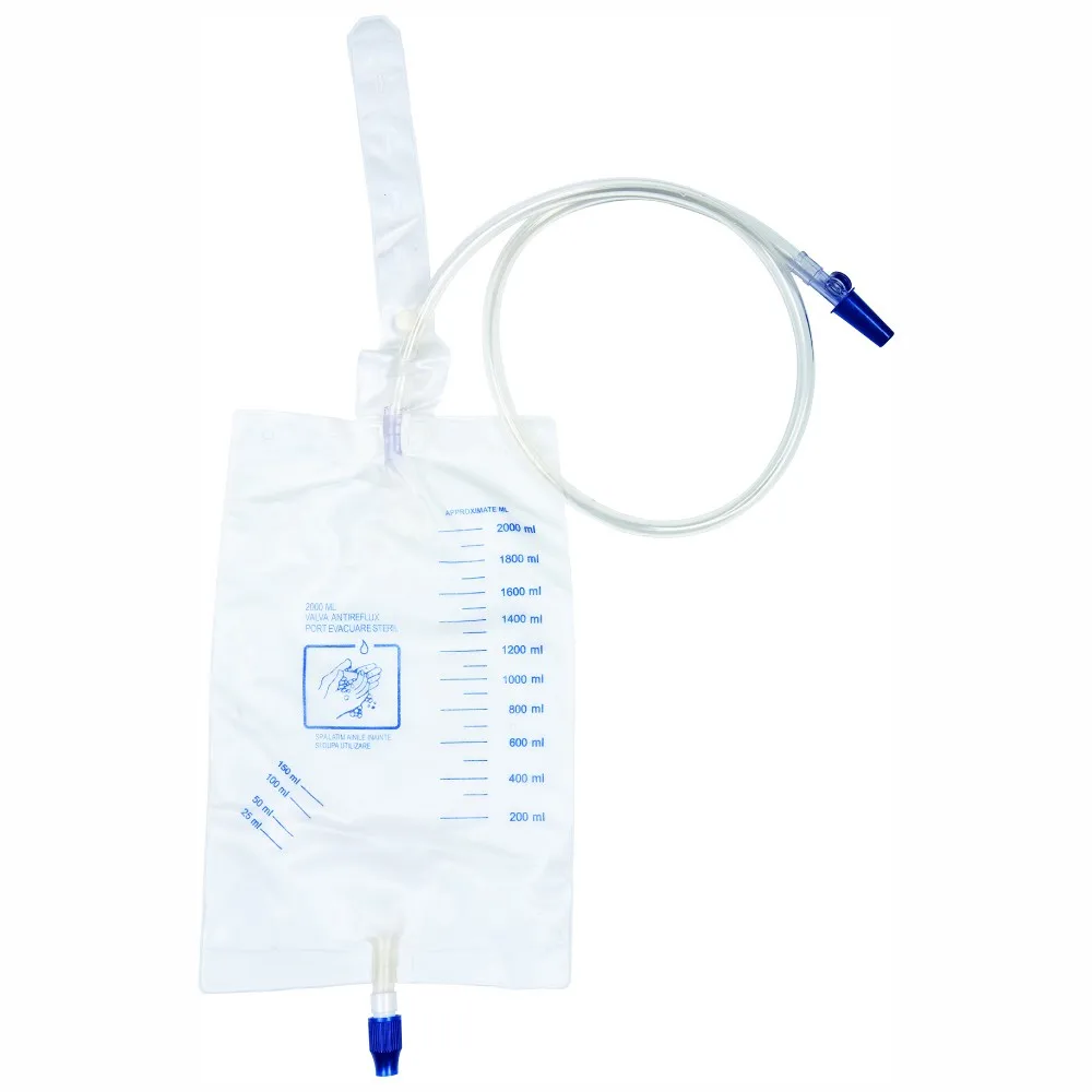 Adult Urine Drainage Collection Bag 2000ml - Buy Urine Bag,Pull Push ...