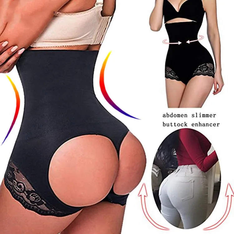 

Women's M-4XL Sexy Circle Open Butt Lifter Panty Shaper Seamless Invisible Tummy Control Bumbum Pant Booty Lift Underwear, N/a