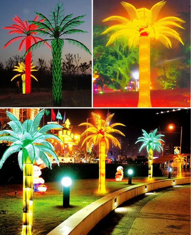 H3m Green Leaves Led Artificial Palm Trees Sale Buy Artificial Palm Trees Sale,Led Artificial